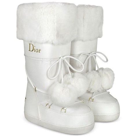 dior snow boots white